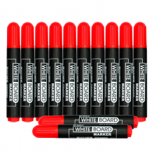 晨光MG2160 红色可擦白板笔 易擦物流记号笔 12支/盒