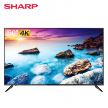 夏普（SHARP）50Z6A 50英寸4K超高清人工智能WIFI网络超薄液晶平板电视机 50英寸 官方标配
