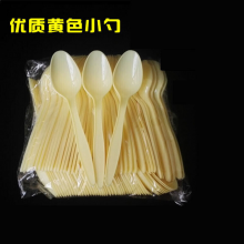 一次性勺子透明塑料小黄勺 1000支/箱
