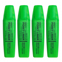 晨光MG2150 荧光笔单头彩色标记记号笔 绿色 12支装