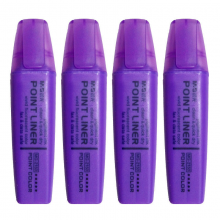 晨光MG2150 荧光笔单头彩色标记记号笔紫色 12支装