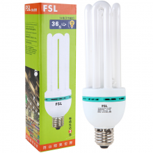 佛山照明（FSL）节能灯泡灯管大螺口大功率灯泡日光灯T4-4U-36W-E27白光6500K