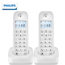 飞利浦DCTG1602 数字无绳电话机/无线座机/子母机 内部对讲（白色）