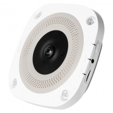得力CV201 无线监控摄像头家用套装高清夜视wifi网络可连手机室外远程器360°全景机(白色)