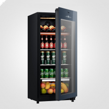 美的JC-140GEM 红酒冰柜茶叶柜 家用冷柜冰柜 冷藏柜保鲜柜 立式冰吧保鲜展示柜