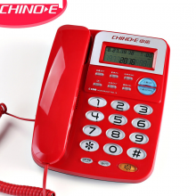 中诺 电话机座机 固定电话 办公家用 座机 电话 R键转接 免电池 双接口 C168红色