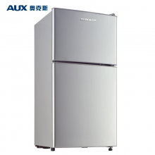 奥克斯（AUX）家用双门迷你小型冰箱 冷藏冷冻保鲜小冰箱 宿舍租房节能电冰箱 BCD-50AD 50升拉丝银