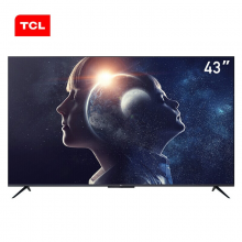 TCL 43D8 4K超高清全面屏彩电防蓝光 免遥控智能语音无线网络液晶电视机 