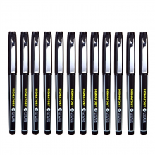 金万年（Genvana）G-1216 1.0mm-黑色(12支装)子弹铁夹大容量中性笔 签字笔 水笔