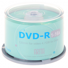 铼德(ARITA) e时代系列 DVD-R 16速4.7G 空白光盘/光碟/刻录盘 桶装50片