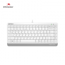 双飞燕 KL-5 笔记本电脑键盘 迷你USB有线键盘 便携式多媒体有线键盘鼠标套装 多媒体小键盘87键FK11白色