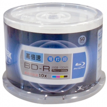 铼德(RITEK) 蓝光可打印 BD-R 10速25G 空白光盘/光碟/刻录盘/大容量 桶装50片