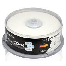 铼德(RITEK) 黑胶音乐盘可打印 CD-R 52速700M 空白光盘/光碟/刻录盘/车载 桶装25片