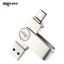 爱国者（aigo）32GB Type-C USB3.1 手机U盘 U356炫酷高速款 银色 双接口手机电脑用