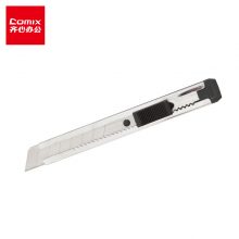 齐心（COMIX）大号金属刀身美工刀 18mm壁纸刀 办公文具B2810
