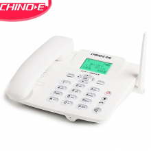 中诺(CHINO-E)插卡电话机 移动固话 WCDMA联通3G网 兼容2G3G4G手机SIM卡 家用办公座机 C265C联通3G版白色