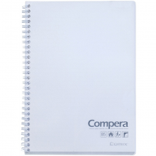 齐心 CPA5801 Compera 双螺旋PP面本A5 80页 透明