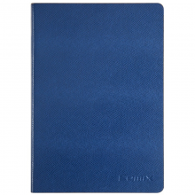齐心C5809 皮面笔记本 18K/114张 蓝色