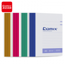 齐心（COMIX）A5/60张/笔记本子无线装订软抄本/作业本 配色C4505