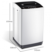 TCL 7KG波轮洗衣机模糊控制全自动小型洗衣机 一键脱水 24小时预约 洗衣机小型便捷XQB70-36SP