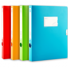 广博A8027 彩色文件盒4色4只装35mm
