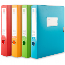 广博(GuangBo)4色4只装55mm彩色A4文件盒/档案盒/资料盒A8028