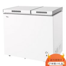 TCL 193升 双箱双温冷柜 商用家用冷柜 节能省电顶开卧式电冰箱（白色）KCD-193 