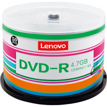 联想（Lenovo）DVD刻录盘 光盘 空白光盘 4.7G 16速 D5 办公档案系类 办公系类 DVD-R 50片桶装