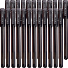 宝克（BAOKE） PC1518 细字中性笔0.5MM 办公签字笔 黑色 24支/盒