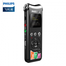 飞利浦（PHILIPS） 录音笔飞利浦录音笔VTR8010 专业高清录音笔 高清摄像头 无损录音 标配16GB