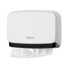 博莎朗B-255 擦手纸巾盒 厕所纸巾架 新款加厚免打孔擦手纸盒 白色