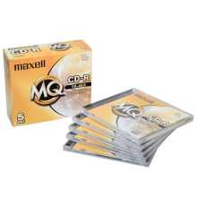 麦克赛尔（maxell）CD-R光盘 刻录光盘 光碟 空白光盘 48速700M 1片盒装，5盒/包