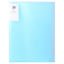 晨光ADM929R1 文具A4/30页蓝色资料册 插袋文件册   单个装