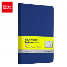  齐心(Comix)C5902 优品文具笔记本子/记事本/日记本 A5 122张 蓝色 