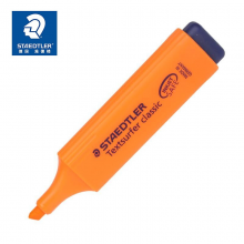 施德楼（STAEDTLER）荧光笔办公记号笔高光笔划重点标记笔 364-4橘色单支装