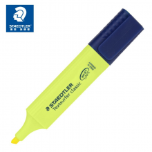 施德楼（STAEDTLER）荧光笔办公记号笔高光笔划重点标记笔 364-1黄色单支装