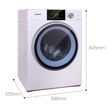 松下滚筒洗衣机XQG90-NG90WT全自动9kg 除螨洗 BLDC变频电机 去污洗 A+级洗净认证