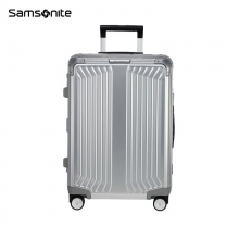 新秀丽（Samsonite）铝框拉杆箱ALU系列铝镁合金旅行箱托运箱登机箱CS0 银色 20英寸