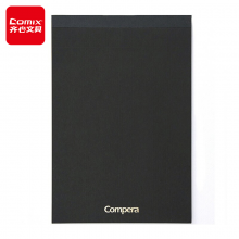 齐心(Comix) B5/80张方格本笔记本子/拍纸本/草稿纸/绘图本黑 C8205