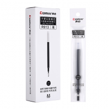齐心（Comix）大容量笔芯中性笔签字笔水笔替芯0.5mm 黑色 R913