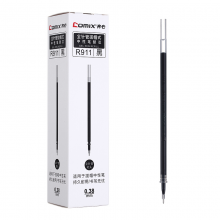 齐心 R911全针管笔芯中性笔签字笔水笔替芯0.38mm 黑色1支/盒