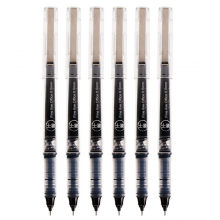 晨光ARP41805 0.5mm黑色中性笔  速干全针管签字笔 直液式水笔 6支/盒 