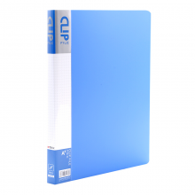 晨光ADM92993 A4蓝色长押夹文件夹 睿智系列办公资料整理收纳夹(含斜内袋) 单个装 