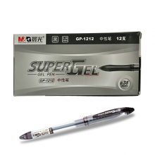 晨光GP1212 黑色0.38mm全针管中性笔 