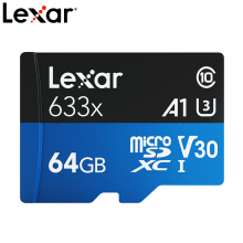 雷克沙LSDMI64GABAP633N 64GB TF（MicroSD）存储卡 Class10 UHS-I U3 V30 读95MB/s 高速稳定，兼容性强（633x）