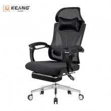 科劲（KeJing）KJ-BGY01B可躺办公椅人体工学午休椅 电脑学习椅转椅165°大角度后仰黑色 
