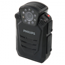 飞利浦（PHILIPS）VTR8200 执法取证 便携音视频 执法记录仪 1296P高清红外广角夜视摄像机 录音 拍照一体机150度广角镜头