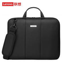 联想（Lenovo）电脑包笔记本单肩手提包斜跨内胆包轻薄本男女 13.3/14英寸 黑色T2104