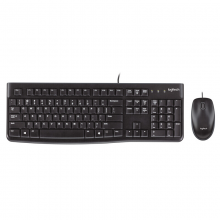 罗技（Logitech）MK120 有线键鼠套装 USB电脑台式机笔记本商务办公键鼠套装 