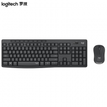  罗技（Logitech）MK295 无线安静键鼠套装 商务办公键鼠套装 全尺寸 带无线2.4G接收器 黑色